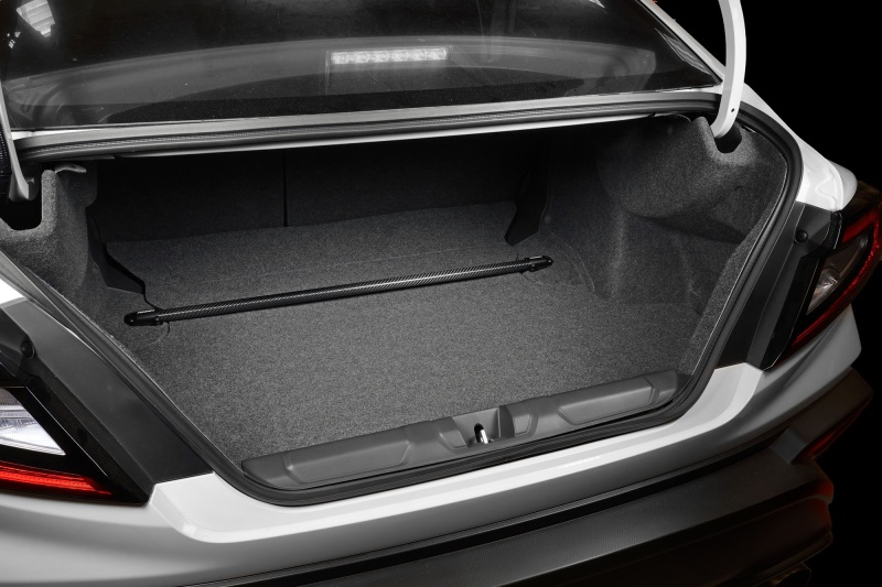 Subaru WRX STI Strut Brace - Rear - Perrin Performance - Carbon Fiber - `15-`21